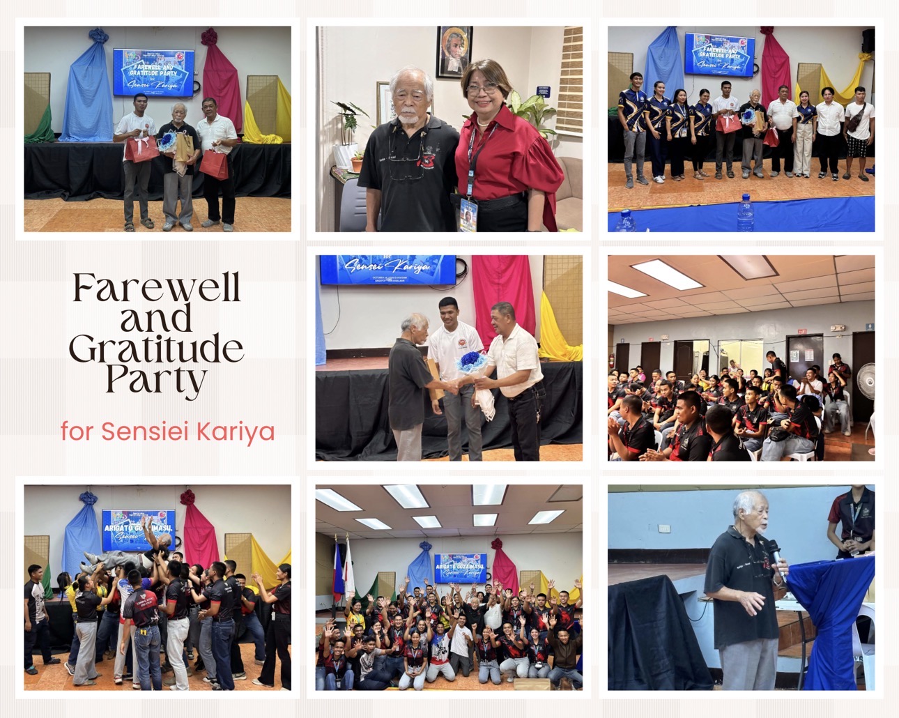 Bago City College Honors Sensei Kariya with Heartfelt Farewell and Gratitude Celebration